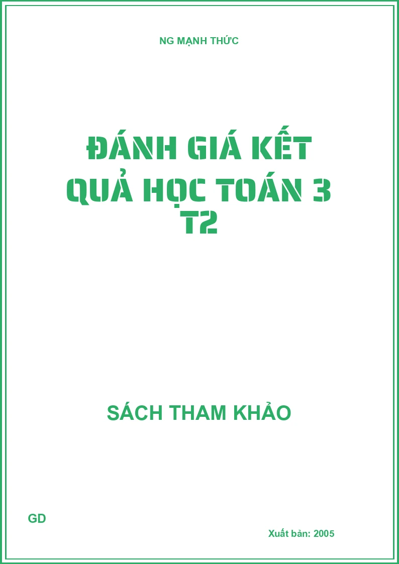 Đánh giá kết quả học toán 3 T2