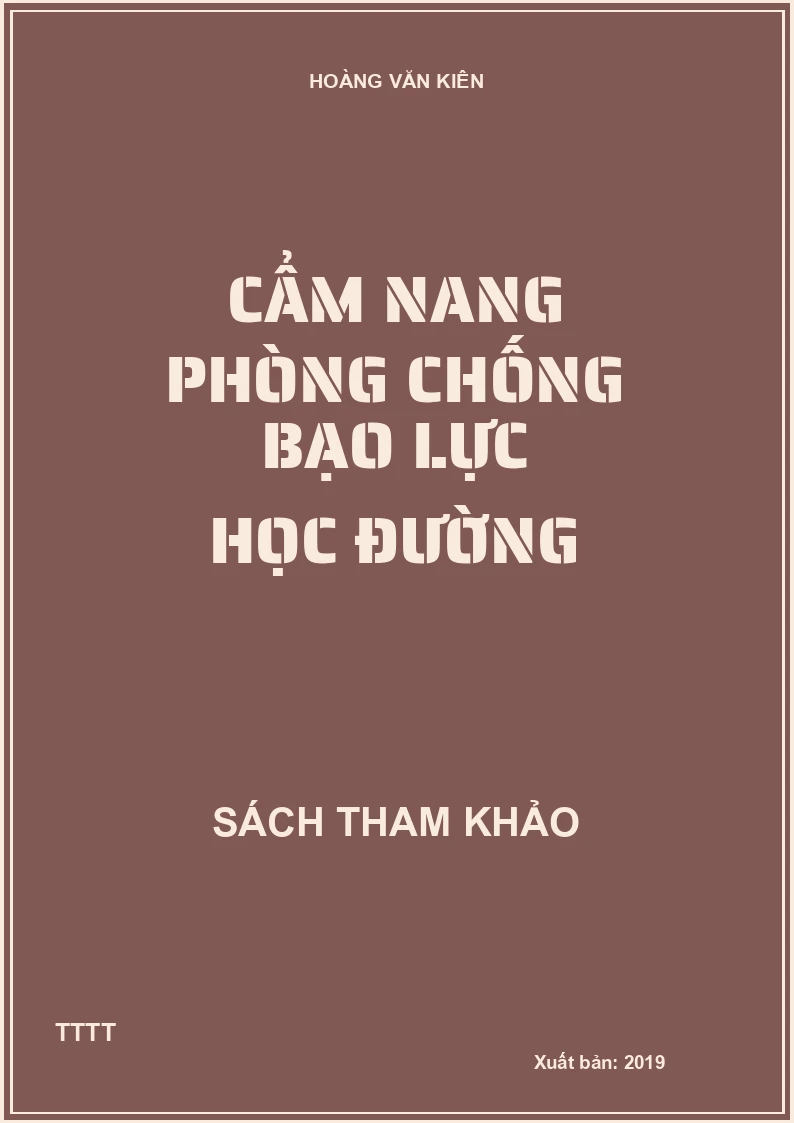 Cẩm nang phòng chống bạo lực học đường