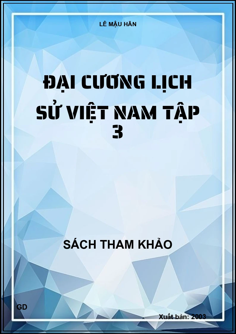 Đại cương lịch sử Việt Nam tập 3