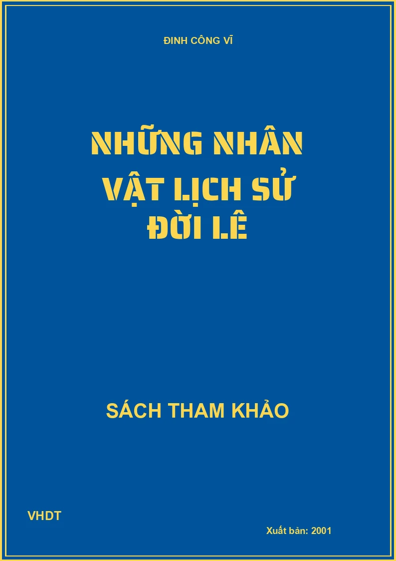 Những nhân vật lịch sử đời lê