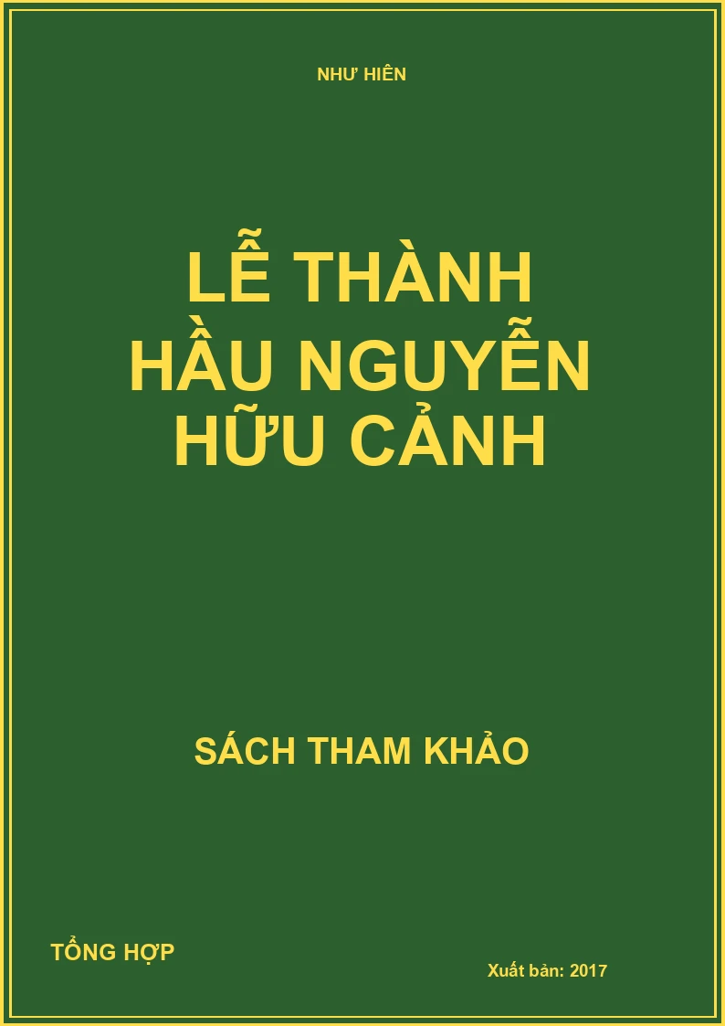 Lễ Thành Hầu Nguyễn Hữu Cảnh