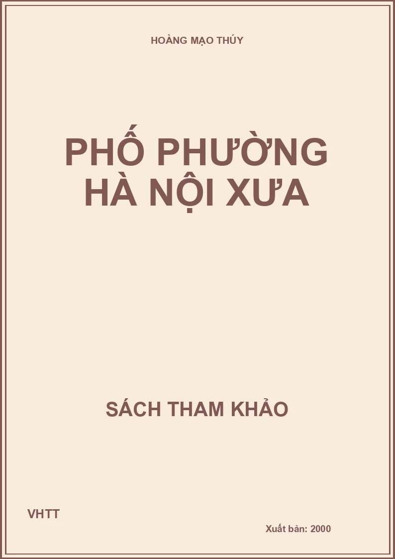 Phố phường Hà Nội xưa