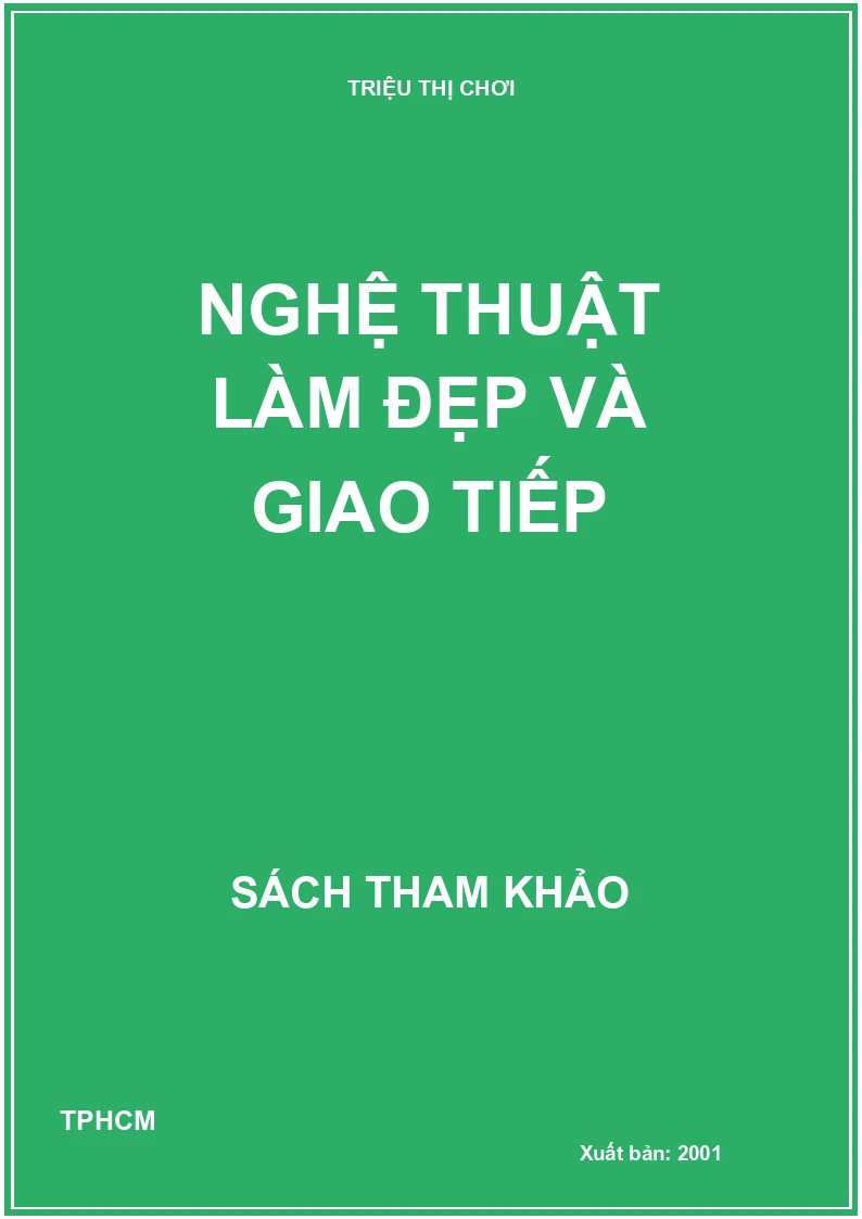 Nghệ thuật làm đẹp và giao tiếp