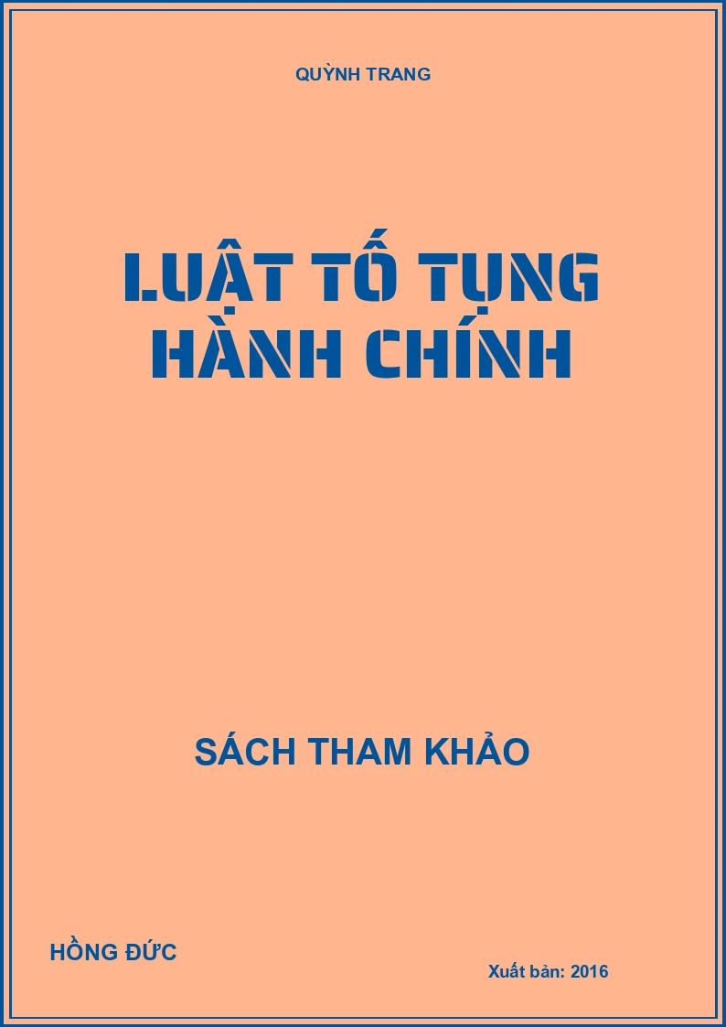 Luật tố tụng hành chính - bổ sung