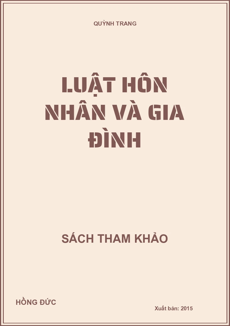 Luật hôn nhân và gia đình