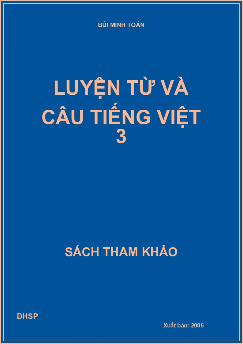Luyện từ và câu Tiếng Việt 3
