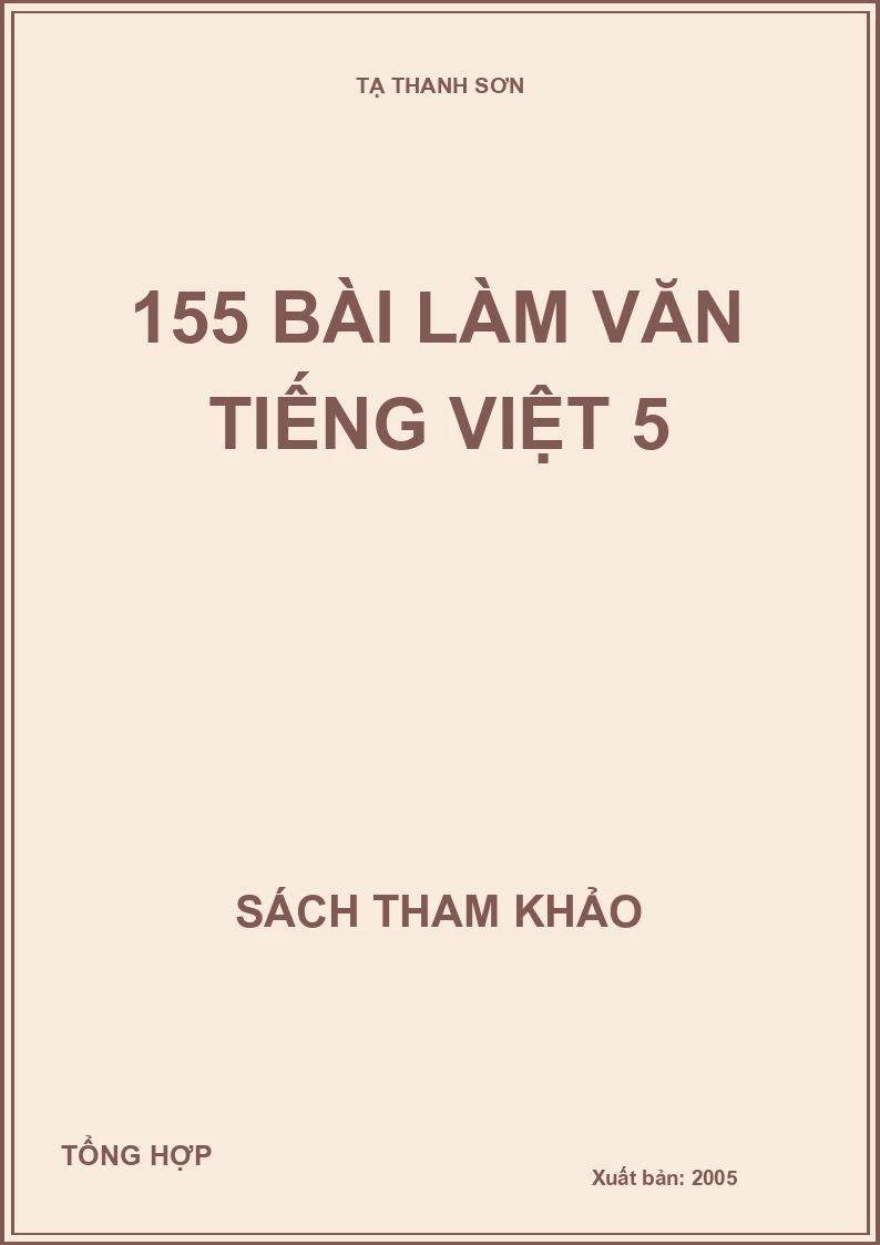 155 Bài làm văn tiếng việt 5