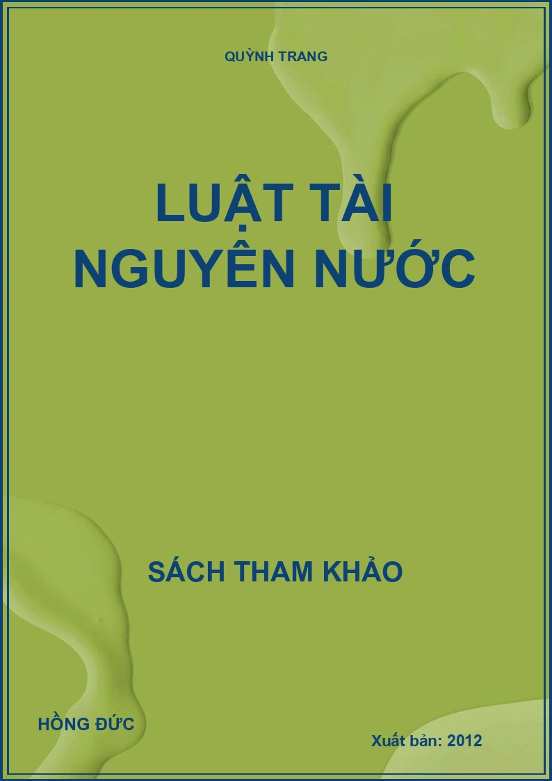 Luật tài nguyên nước