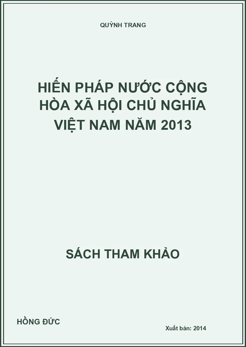 Hiến pháp nước cộng hòa xã hội chủ nghĩa Việt Nam năm 2013