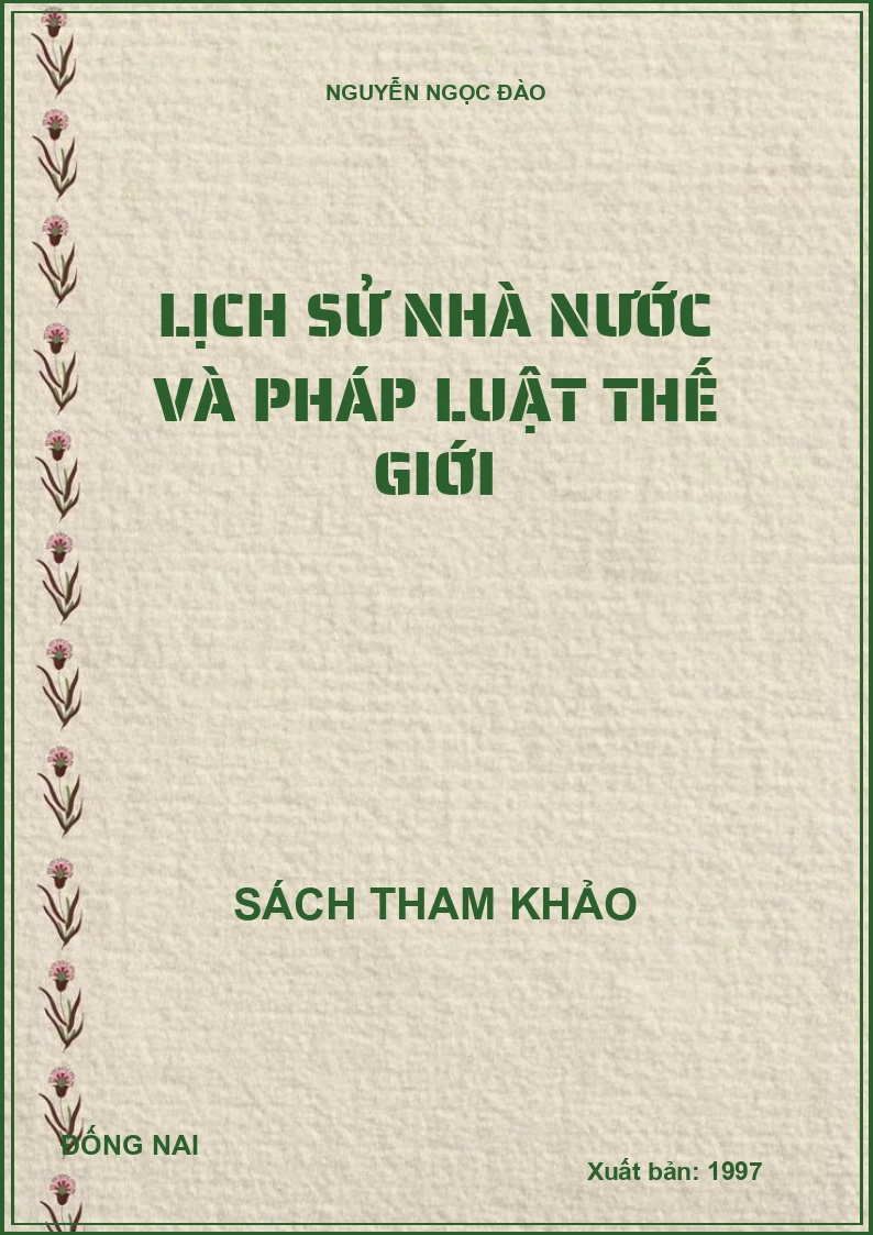 Lịch sử nhà nước và pháp luật thế giới