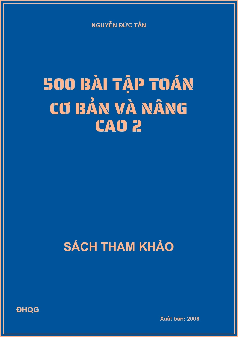 500 bài tập toán cơ bản và nâng cao 2