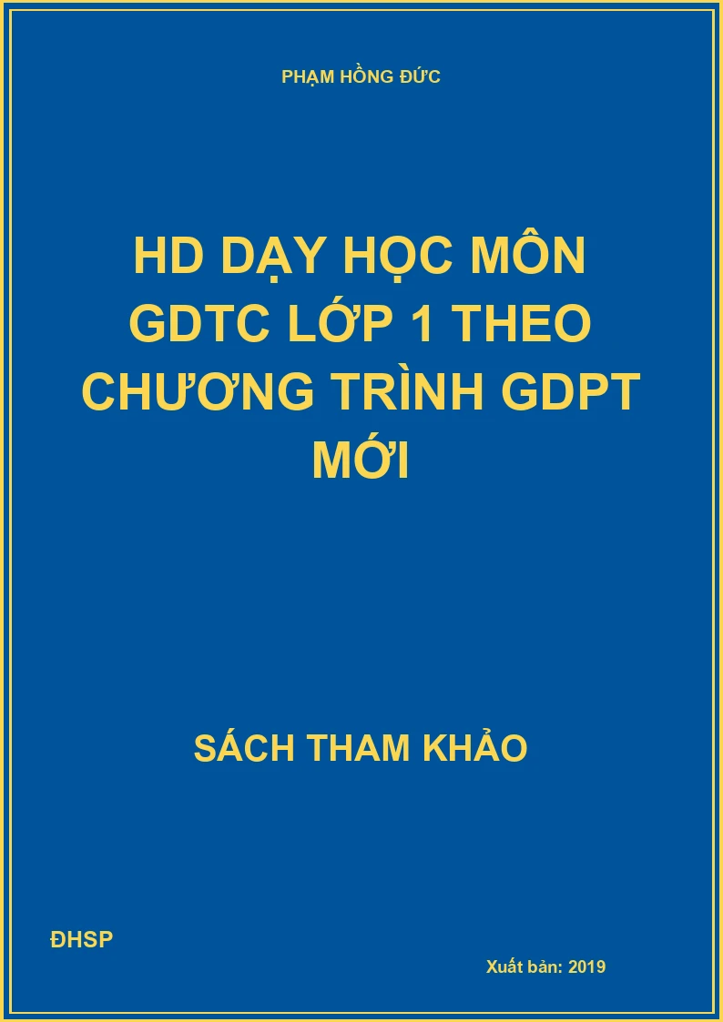HD dạy học môn GDTC lớp 1 theo chương trình GDPT mới