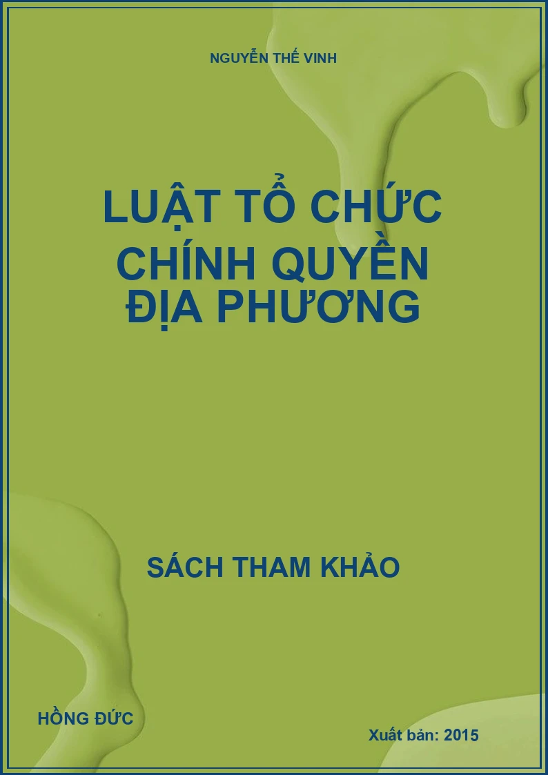 Luật tổ chức chính quyền địa phương