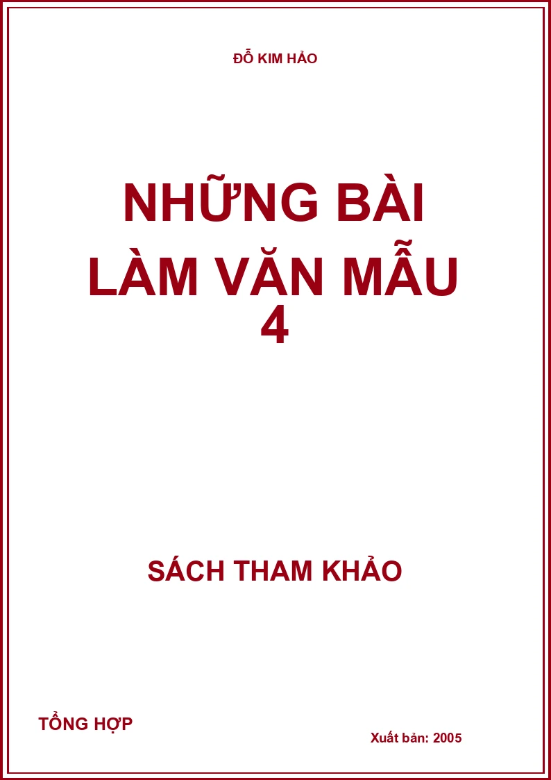 Những bài làm văn mẫu 4