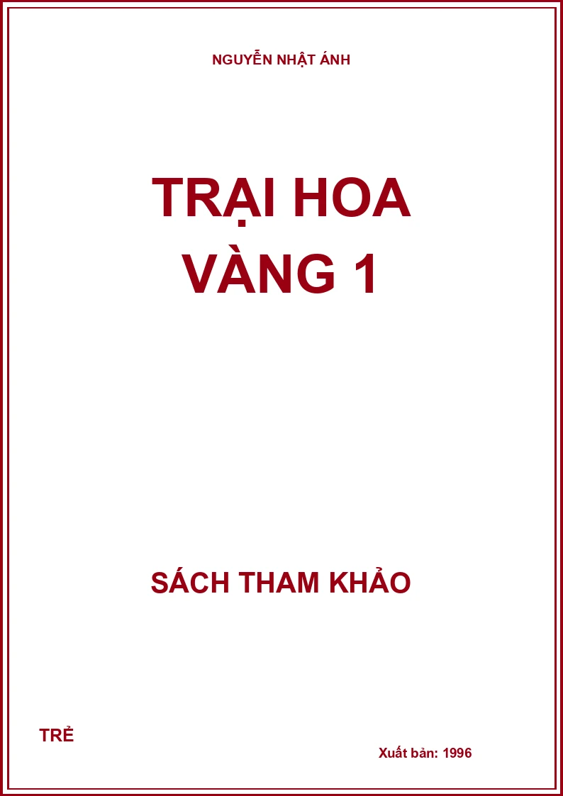 Trại hoa vàng 1