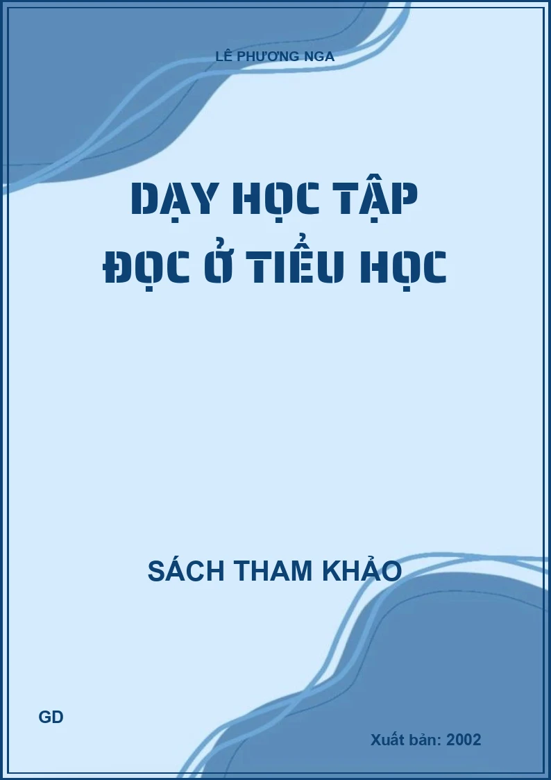 Dạy học tập đọc ở tiểu học