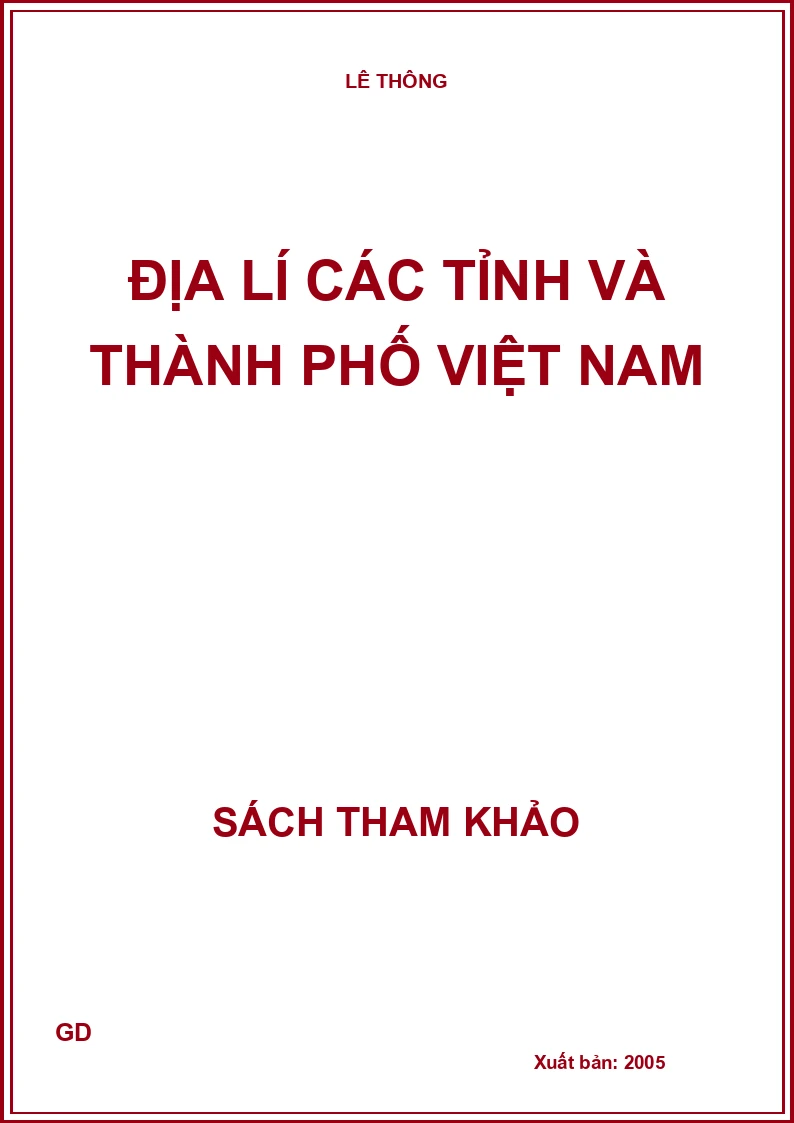 Địa lí các tỉnh và thành phố Việt Nam