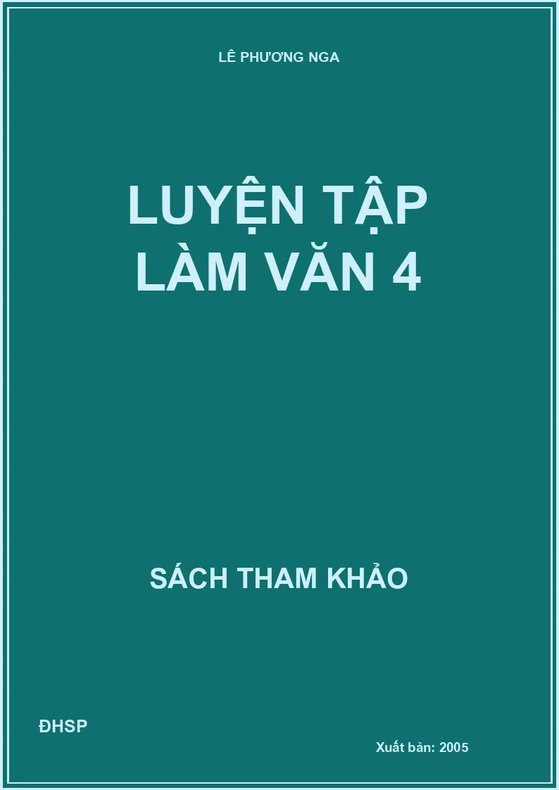 Luyện tập làm văn 4