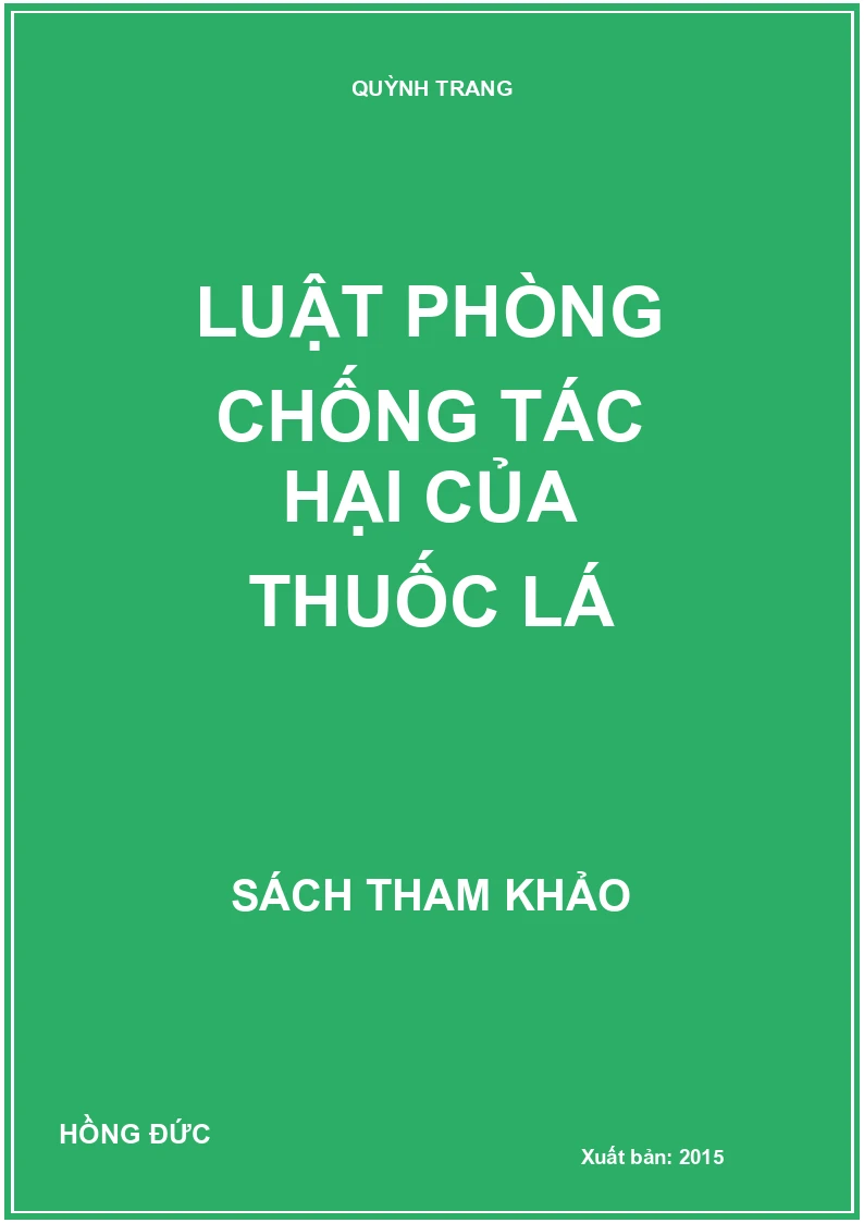 Luật phòng chống tác hại của thuốc lá