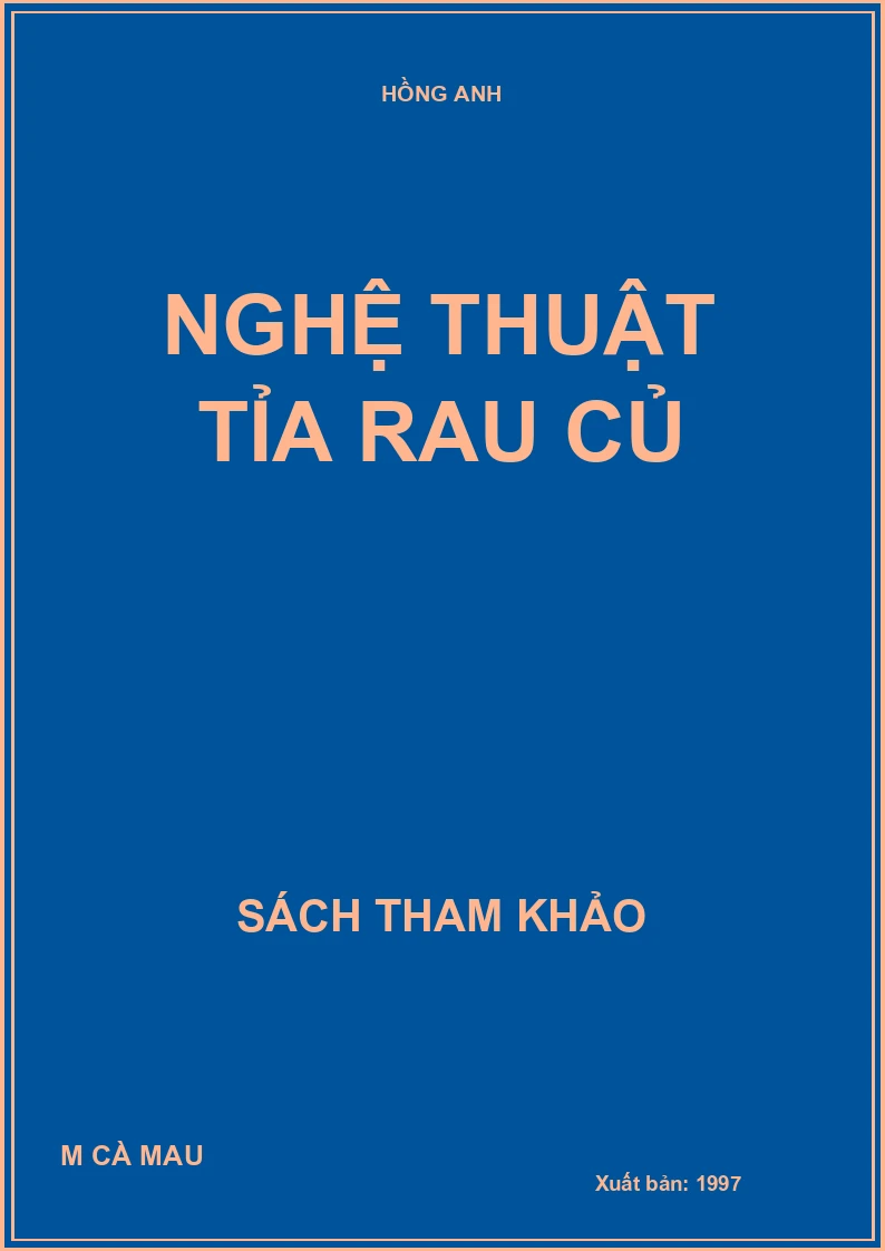 Nghệ thuật tỉa rau củ