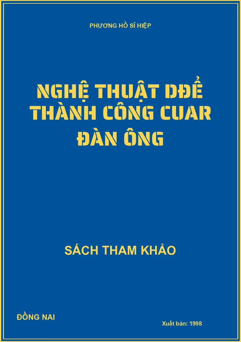 Nghệ thuật để thành công của đàn ông