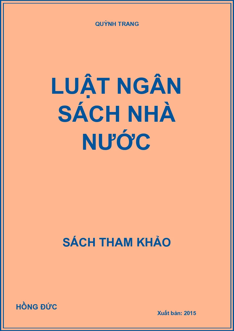 Luật ngân sách nhà nước