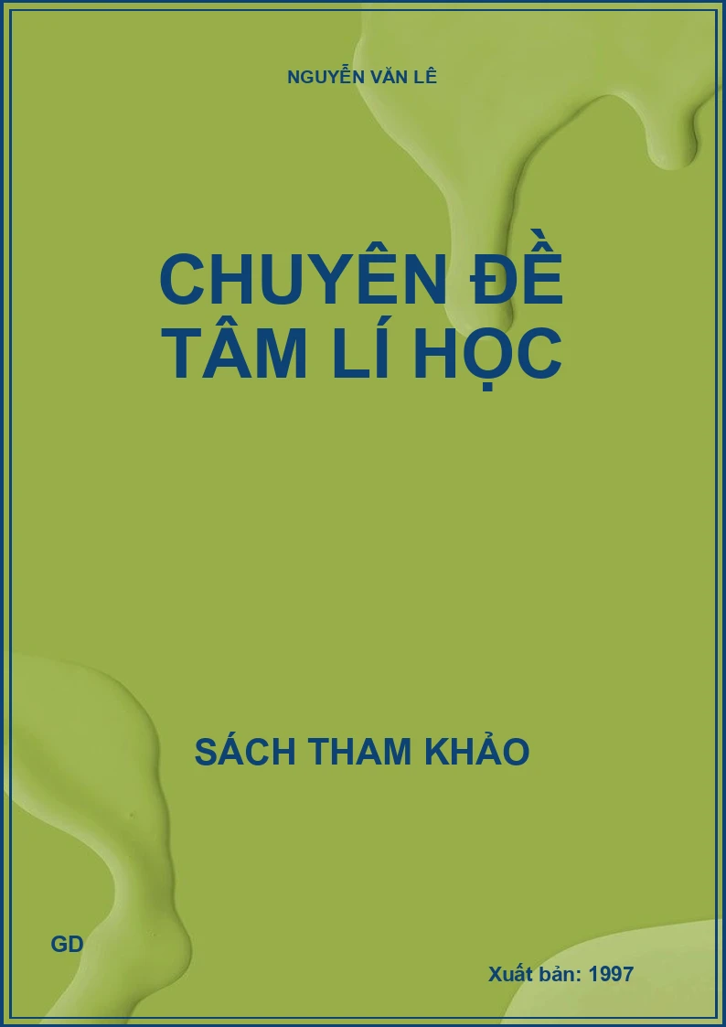 Chuyên đề tâm lí học