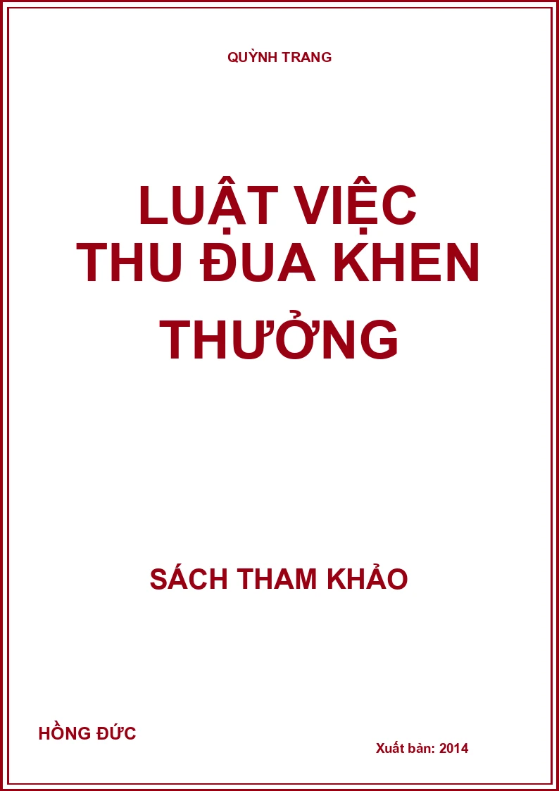 Luật việc thu đua khen thưởng