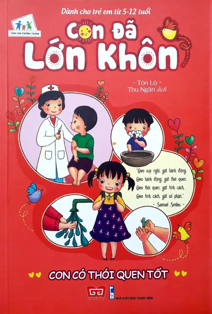 Con đã lớn khôn. Con có thói quen tốt