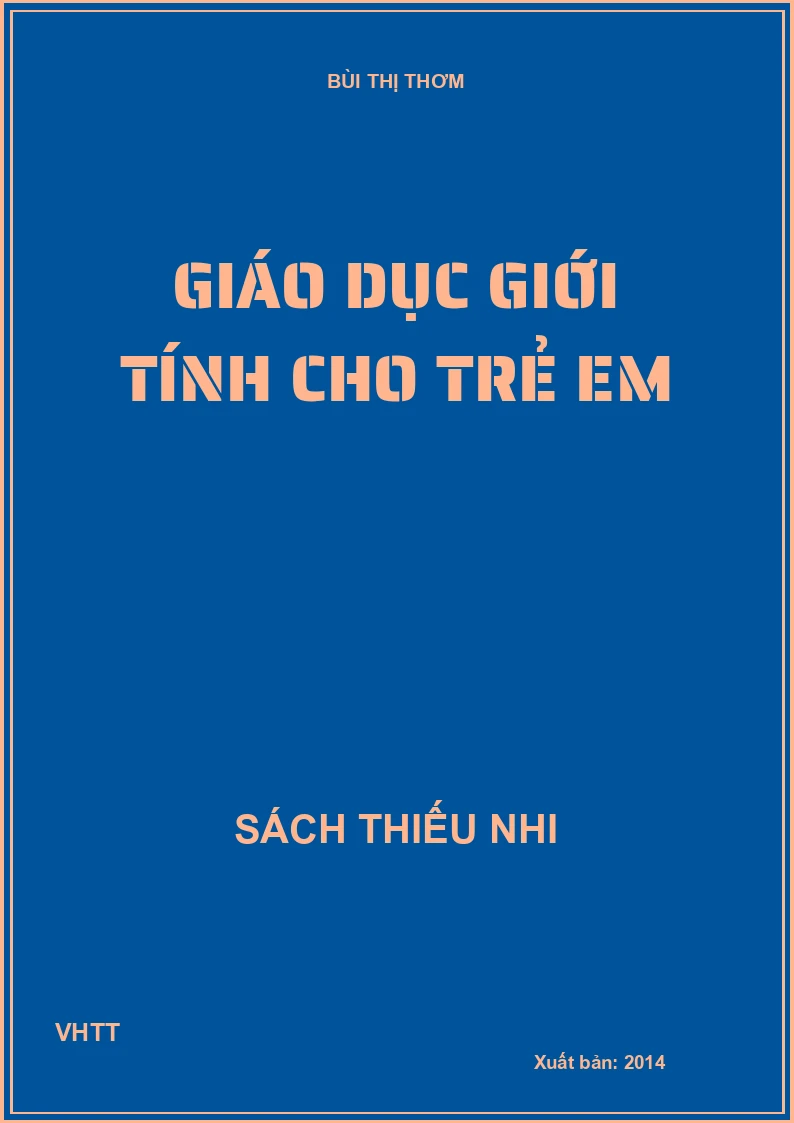 Giáo dục giới tính cho trẻ em