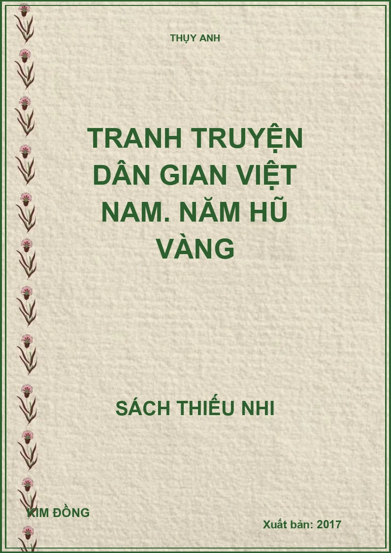 Tranh truyện dân gian Việt Nam. Năm hũ vàng