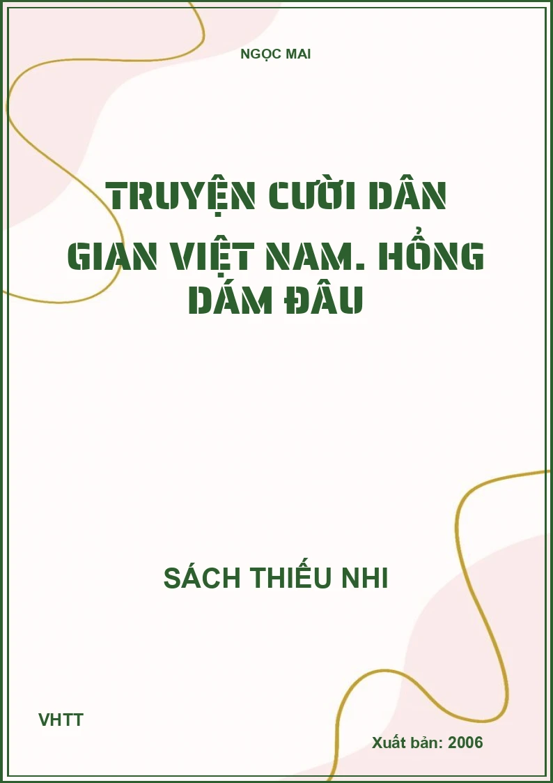 Truyện cười dân gian Việt nam. Hổng dám đâu