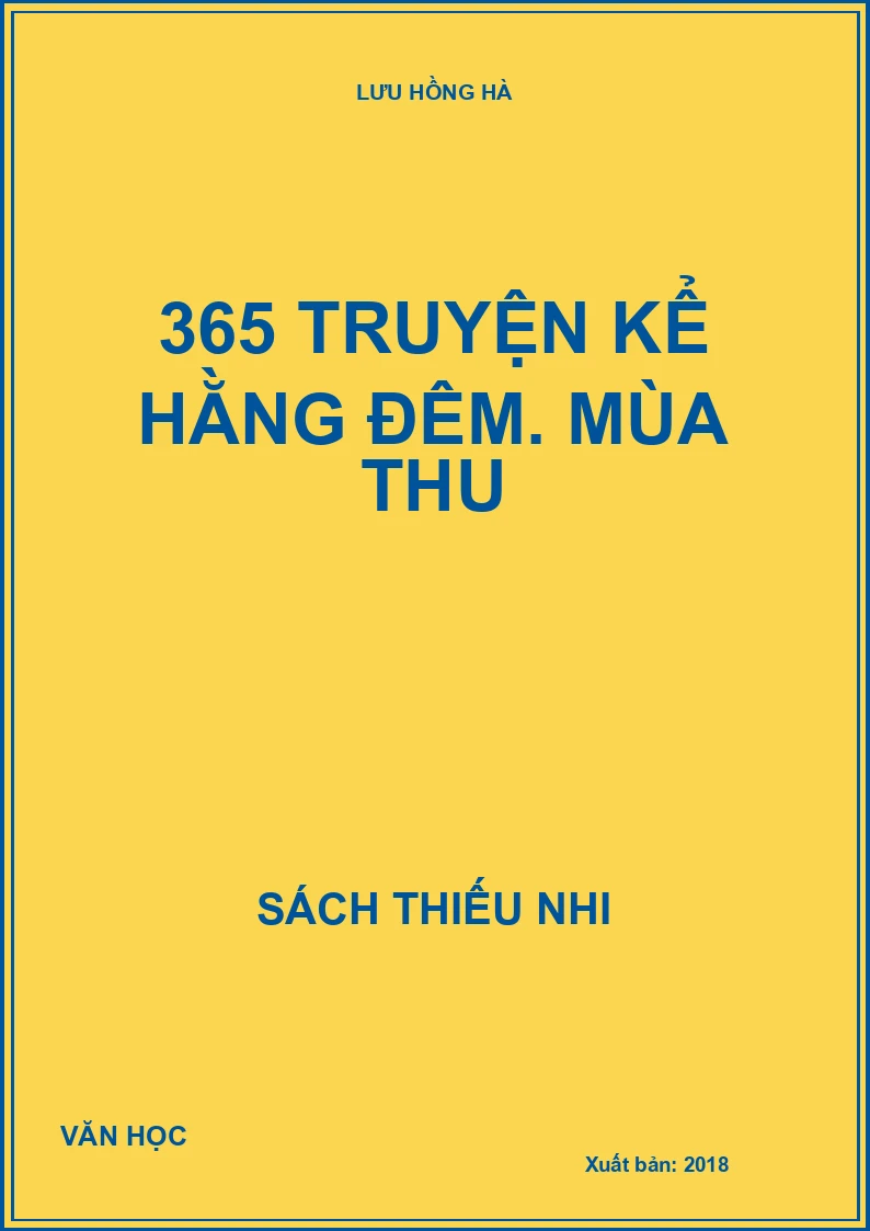 365 truyện kể hằng đêm. Mùa thu