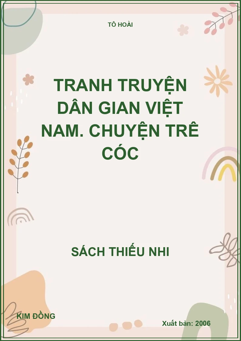 Tranh truyện dân gian Việt Nam. Chuyện Trê Cóc