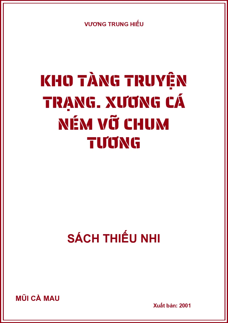 Kho tàng truyện trạng. Xương cá ném vỡ chum tương