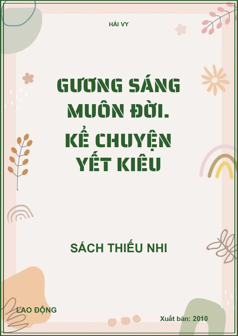 Gương sáng muôn đời. Kể chuyện Yết Kiêu
