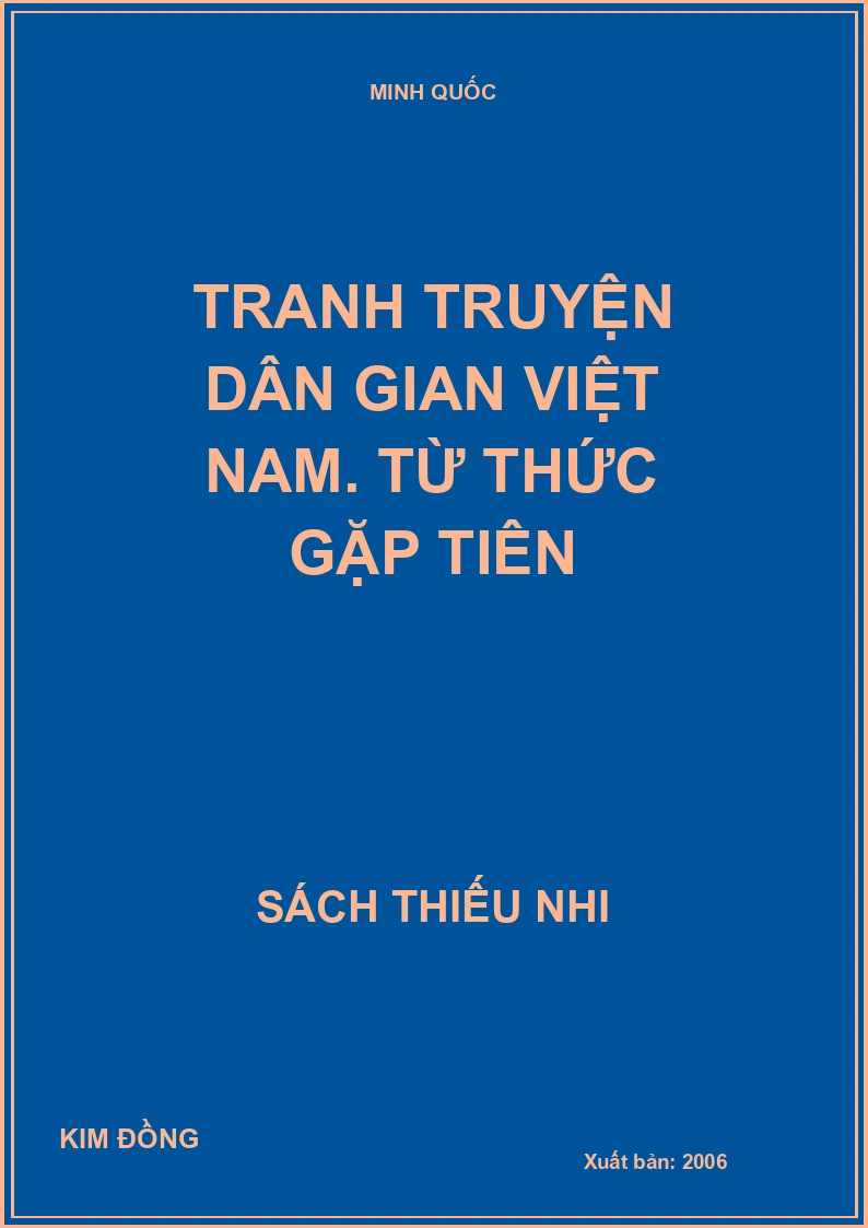 Tranh truyện dân gian Việt Nam. Từ Thức gặp Tiên