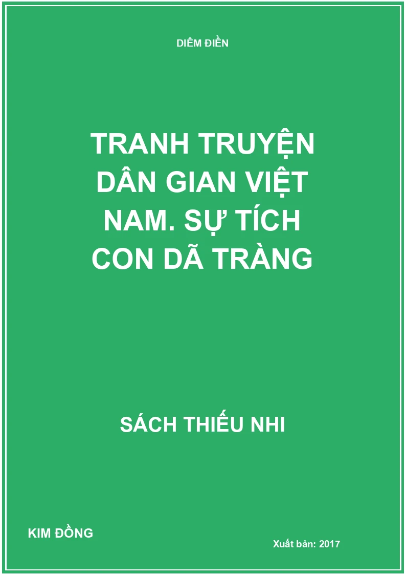 Tranh truyện dân gian Việt Nam. Sự tích con Dã Tràng
