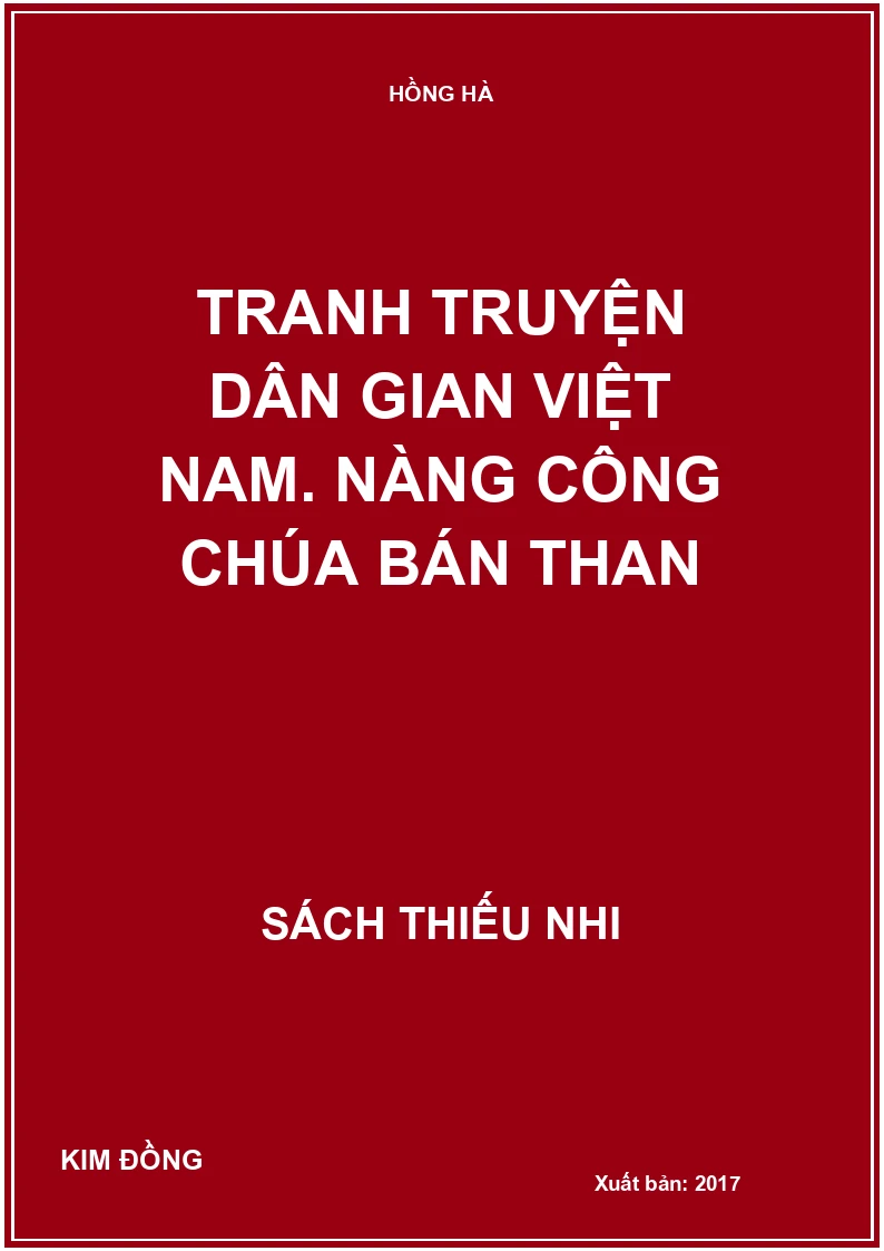 Tranh truyện dân gian Việt Nam. Nàng công chúa bán than