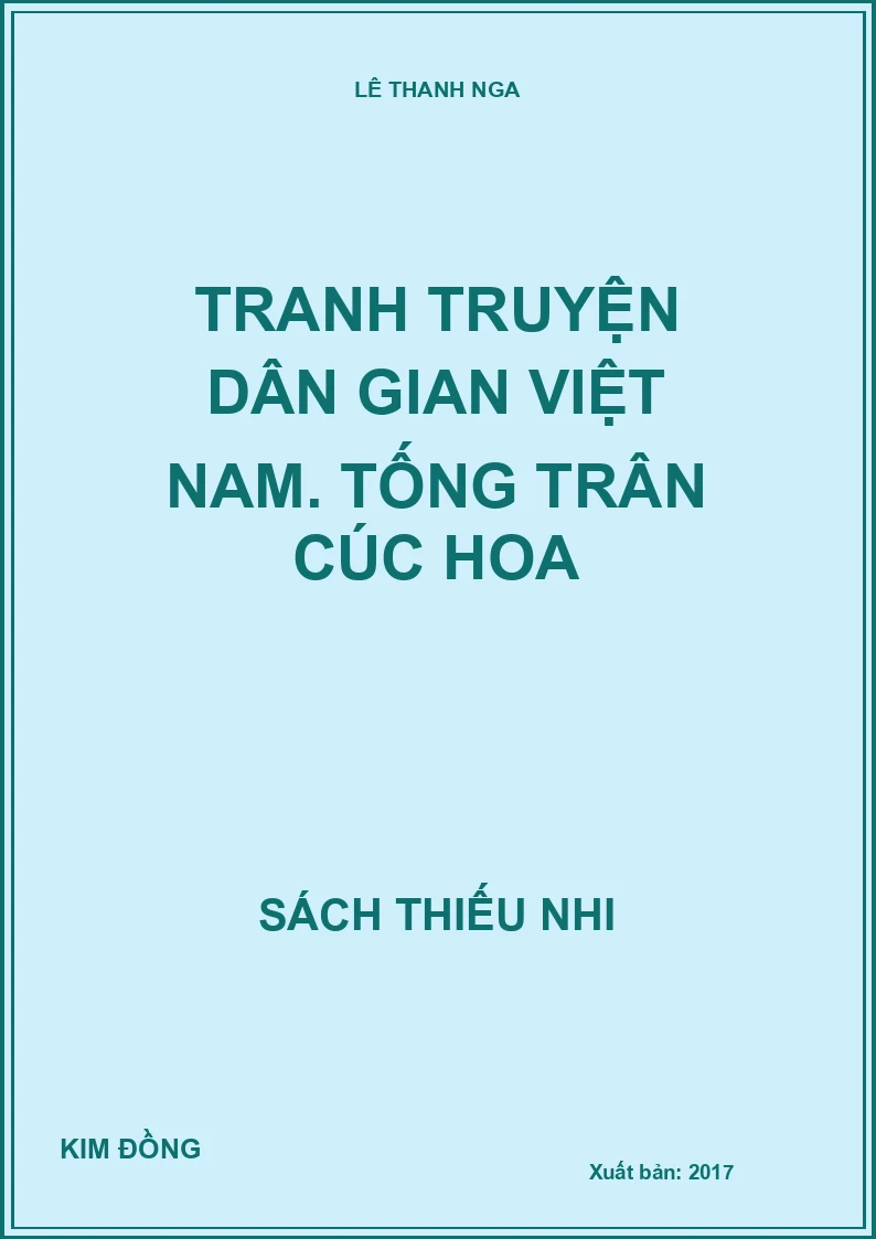Tranh truyện dân gian Việt Nam. Tống Trân Cúc Hoa