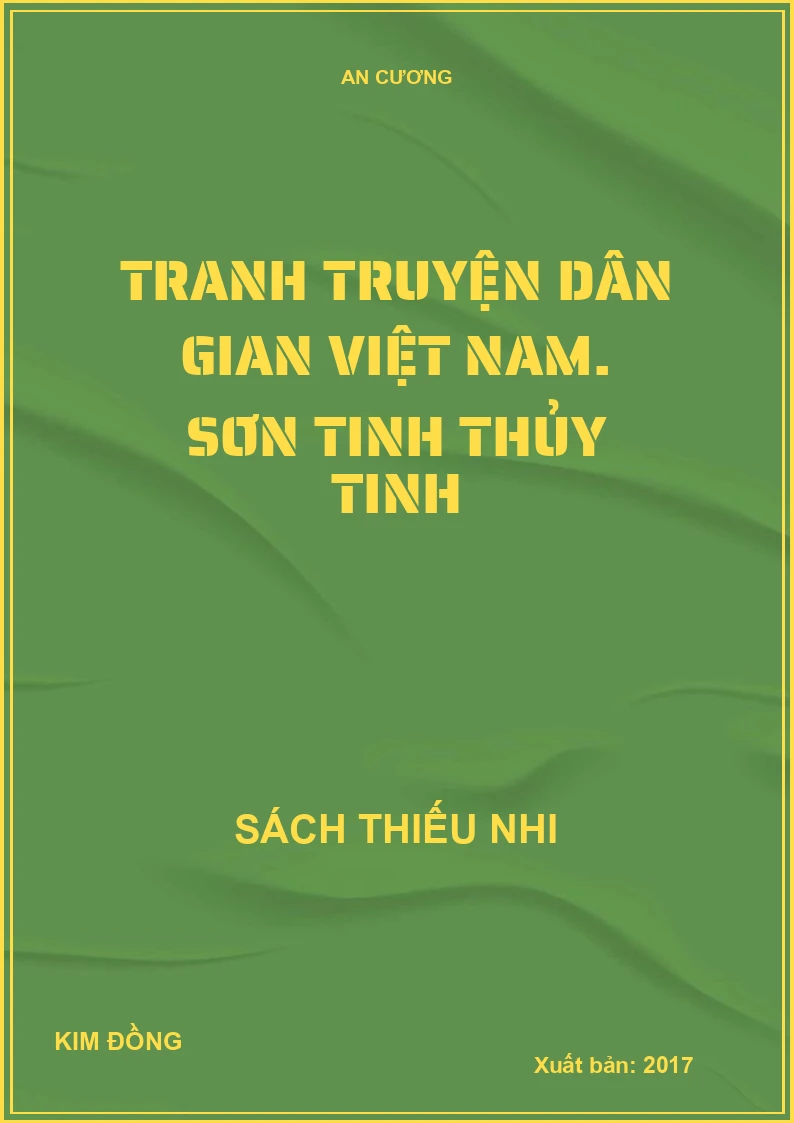Tranh truyện dân gian Việt Nam. Sơn Tinh Thủy Tinh