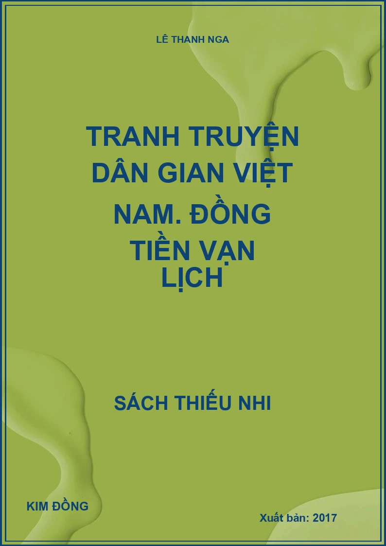 Tranh truyện dân gian Việt Nam. Đồng tiền vạn lịch