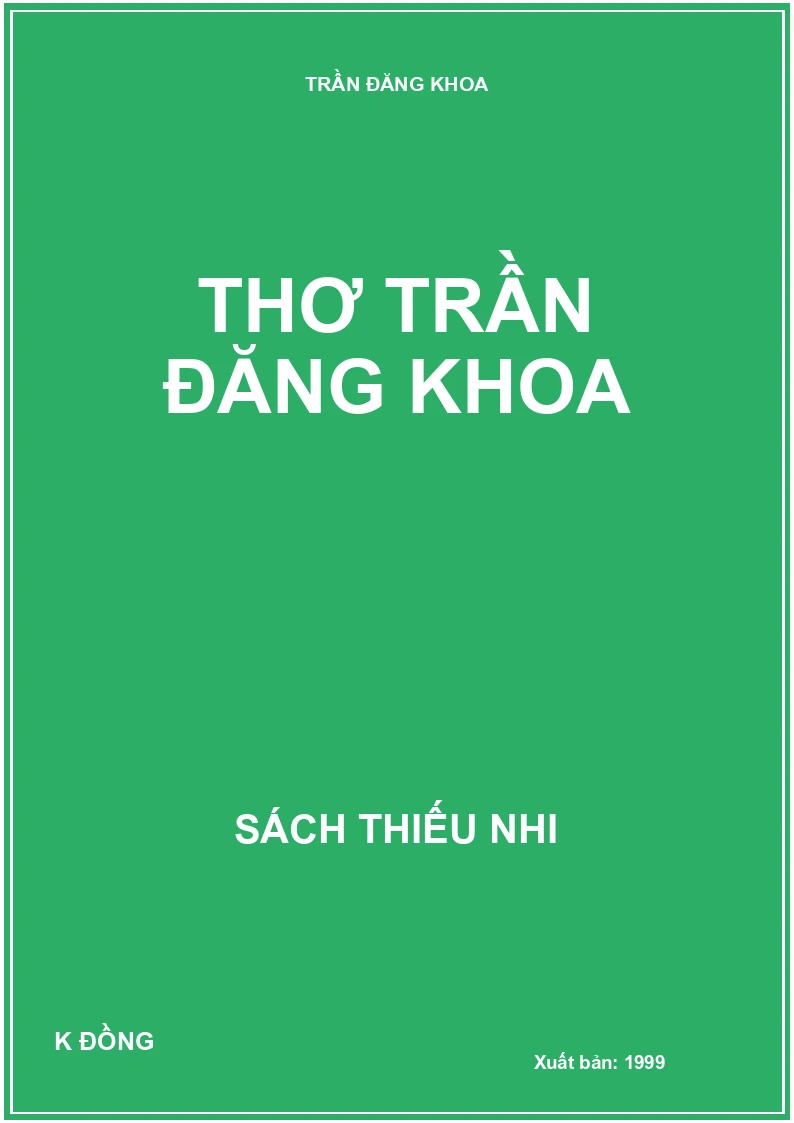 Thơ Trần Đăng Khoa
