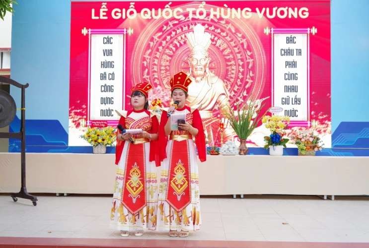 Trường TH Nguyễn Thái Học tổ chức Lễ Giỗ Tổ Hùng Vương