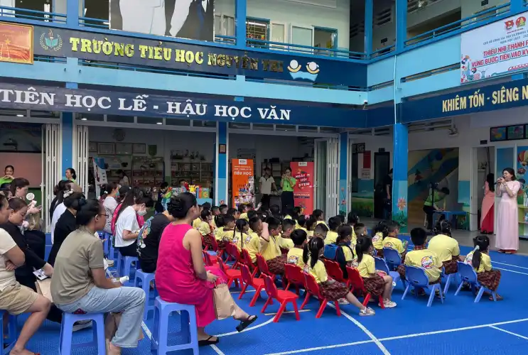 Trường Tiểu học Nguyễn Thi tập huấn Thư viện số DLib K12 – Bước tiến mới trong học tập số