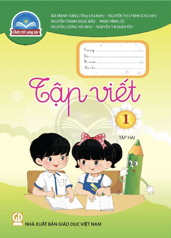 Tập Viết 1 - Tập 2 - Chân Trời Sáng Tạo