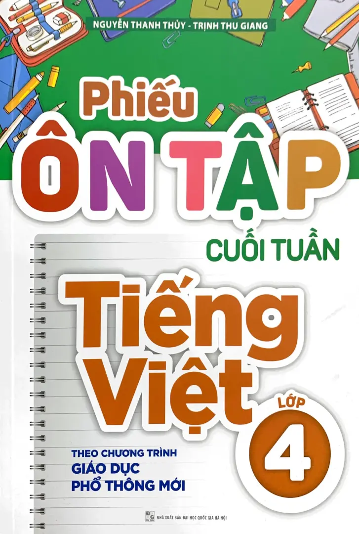 Phiếu Ôn Tập Cuối Tuần Tiếng Việt Lớp 4