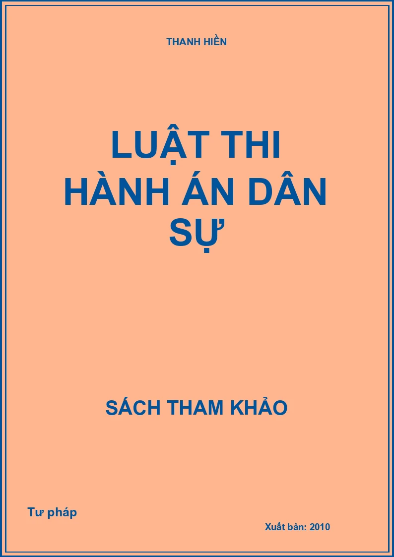 Luật Thi Hành Án Dân Sự