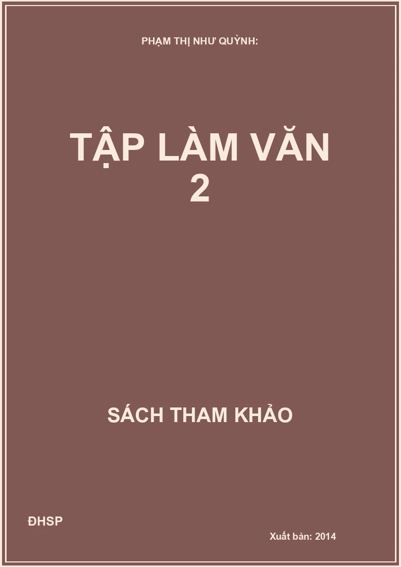 Tập Làm Văn 2