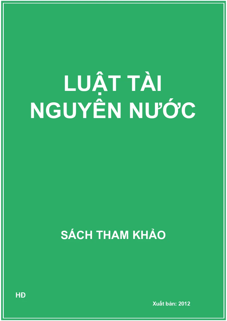 Luật tài nguyên nước
